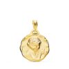 Medalla de Oro Amarillo 18K Ángel Querubín Tallado – 19 mm