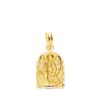 Medalla Capilla Ángel de la Guarda en Oro Amarillo 18K - Borde Tallado 18x11 mm