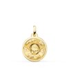 Medalla Ángel en la Nube de Oro Amarillo 18K - Brillo 16 mm