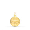 Medalla Espíritu Santo en Oro Amarillo 18K - 14 mm con Inscripción en Latín