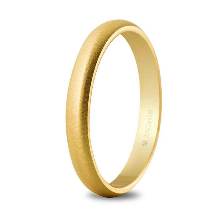 Alianza de oro 3mm texturizada (50306T)