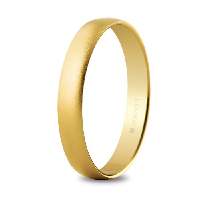 Alianza de boda oro 3,5mm arena (50353M)