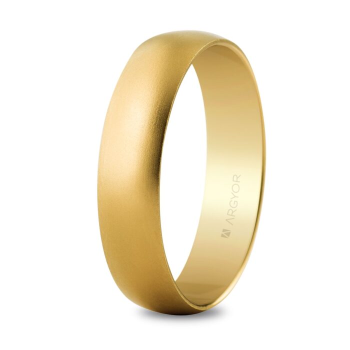Alianza boda oro 5mm arena (50505M)