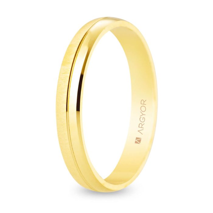 Alianza oro 18k ancho 3,5 mm.