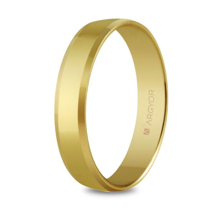 Alianza oro 5140047 plana biselada 18k