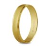 Alianza de Boda Oro Amarillo 18K – Diseño Banda Cóncava Matizada (4 mm)