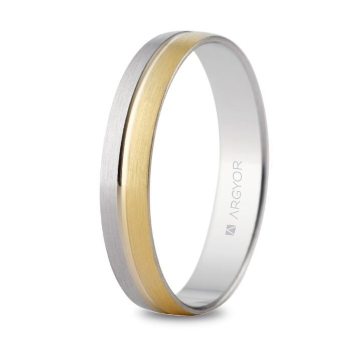 Alianza de boda bicolor 5240480
