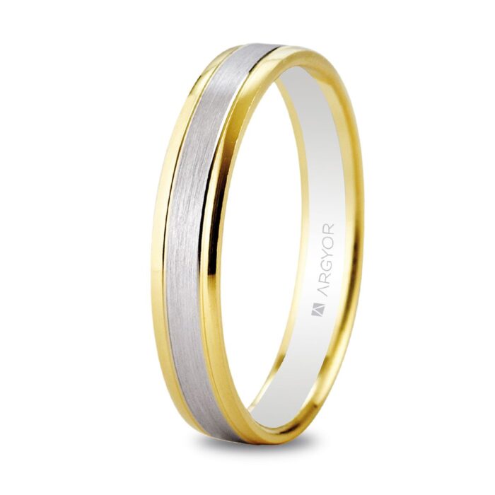 Alianza de boda bicolor 5240496