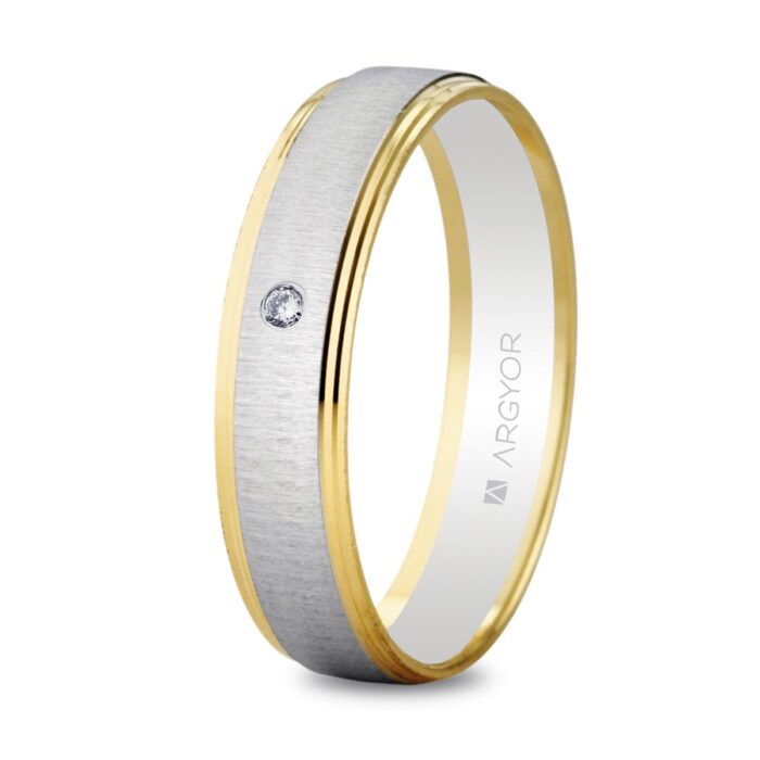 Alianza de boda bicolor 5245466D