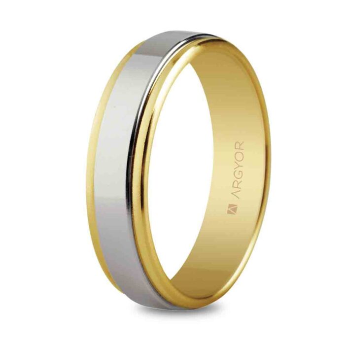 Alianza de boda bicolor 5250158