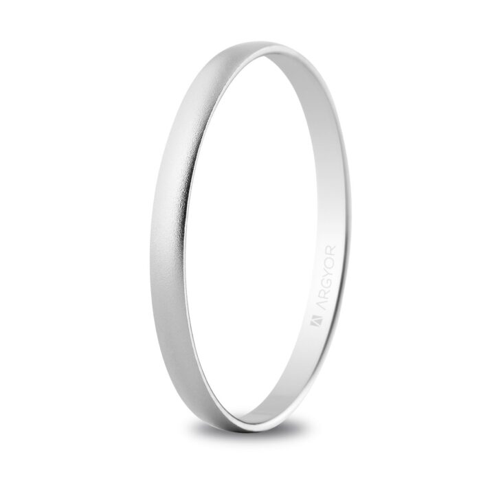 Alianza de boda oro blanco (5B201M)