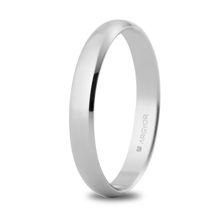 Alianza de boda oro blanco 5B305