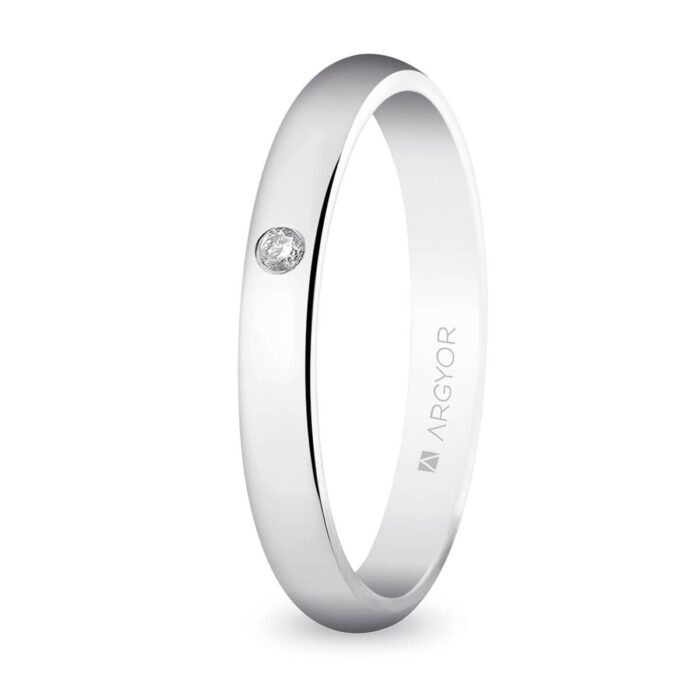 Alianza de boda oro blanco 5B306D