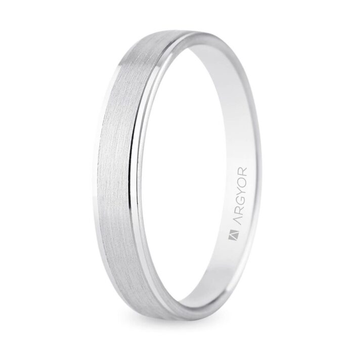 Alianza oro blanco 4mm confort (5B40397)