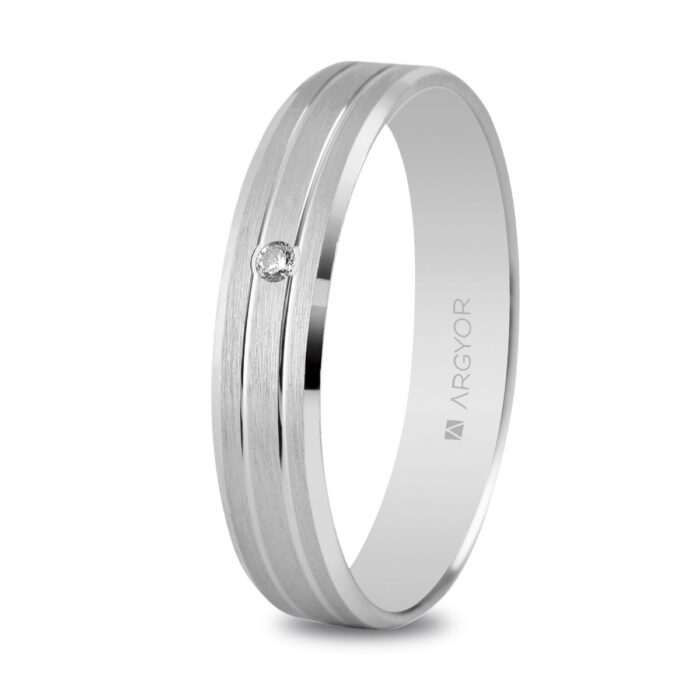 Alianza boda o. blanco diamante 5B40436D