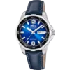 Reloj Lotus Automático para Hombre - Esfera Azul, Cristal de Zafiro y Correa de Piel Azul