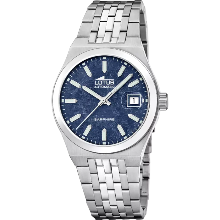 Reloj Lotus Automático 19000/6 para Hombre - Esfera Azul y Cristal Zafiro