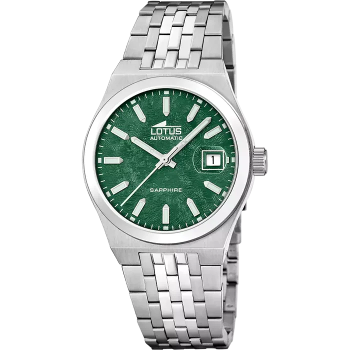 Reloj Lotus Automático 19000/7 para Hombre - Esfera Verde y Cristal Zafiro