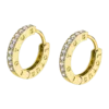 Pendientes de aro Lotus Silver dorados It Girl