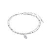 Pulsera Doble Lotus Silver LP3938-2/1 de Plata con Mano de Fátima y Circonitas