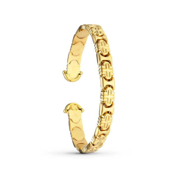 18K PULSERA ORO AMARILLO RIGIDO 19CM