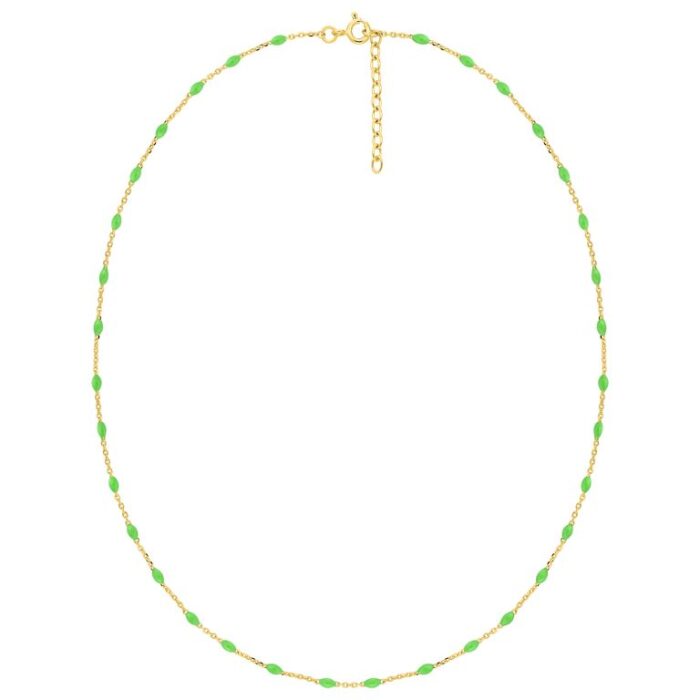 Col. flor de resina verde