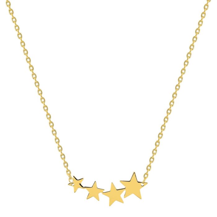 Collar estrellas chapado en oro
