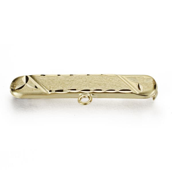 9K ALFILER BEBE ORO AMARILLO TALLADO  29X5MM