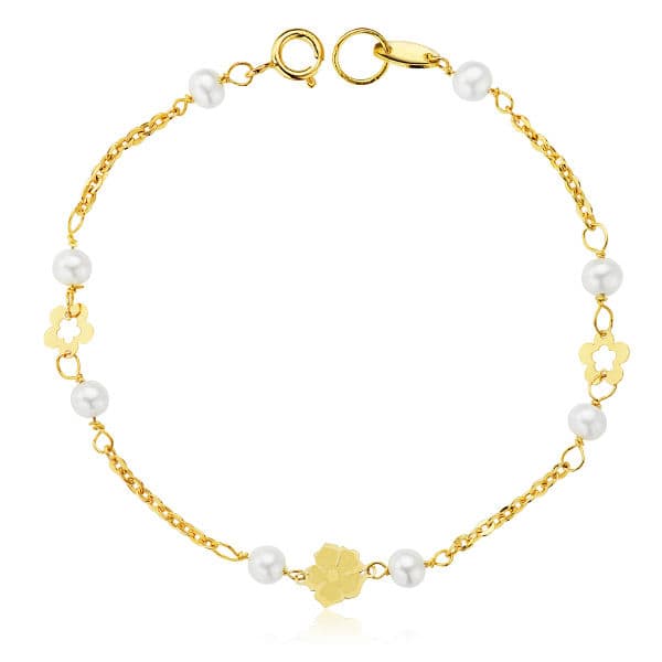 18K PULSERA PERLA 3 MM 17CM