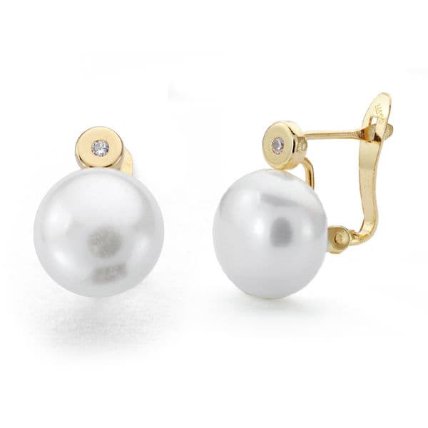 9K PENDIENTES PERLA 14X9 MMCATALAN