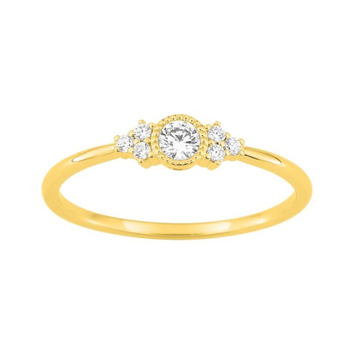 Anillo. di 0.16ct GH-P1 750 O.A.