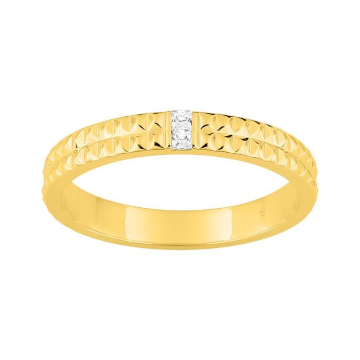 Anillo. di 0.04ct GH-SI 750 O.A.