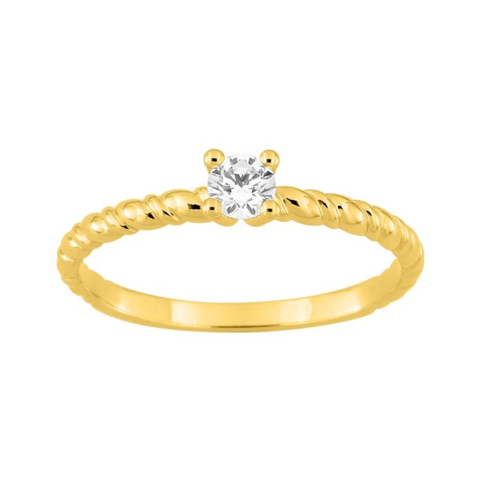 Solitario di 0.20ct GH-SI 18k o.a.