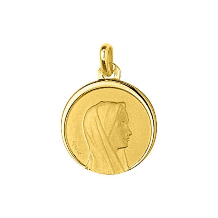 Medalla Virgen María oro amarillo 18k
