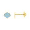Pendientes oro 9k concha