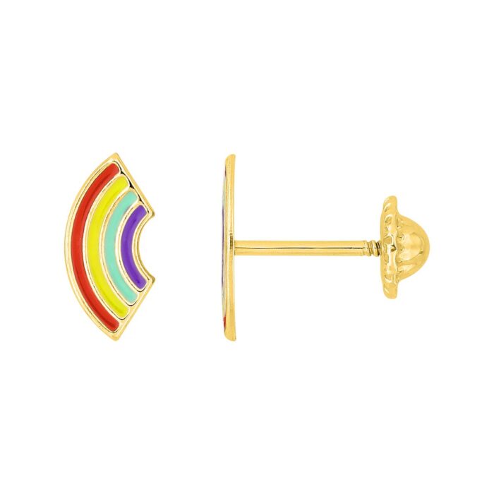 Par pendientes esmalte 18k o.a.