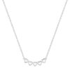 Collar corazones plata de ley 925