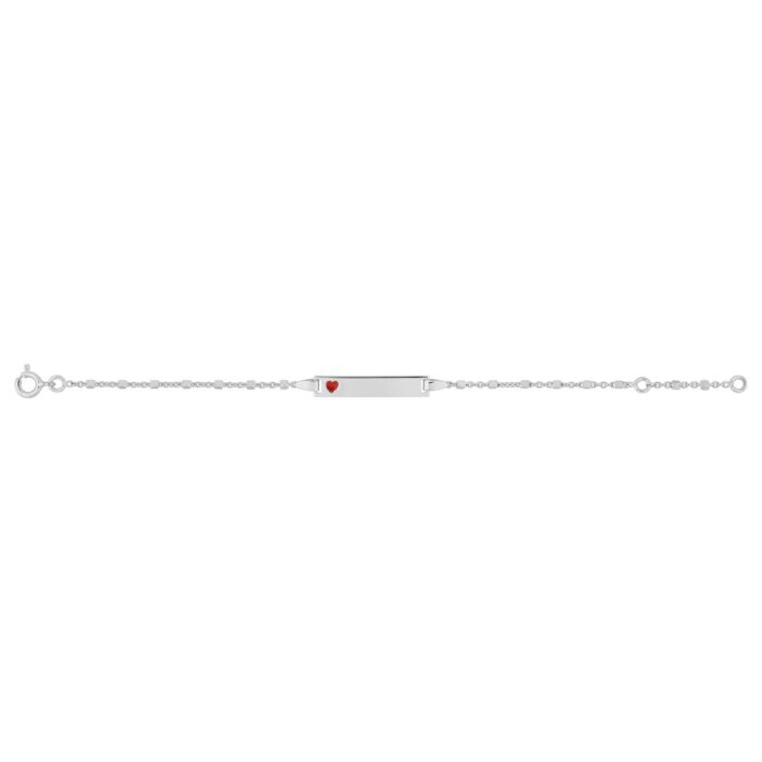 Pulsera bb lacado rojo AG rod