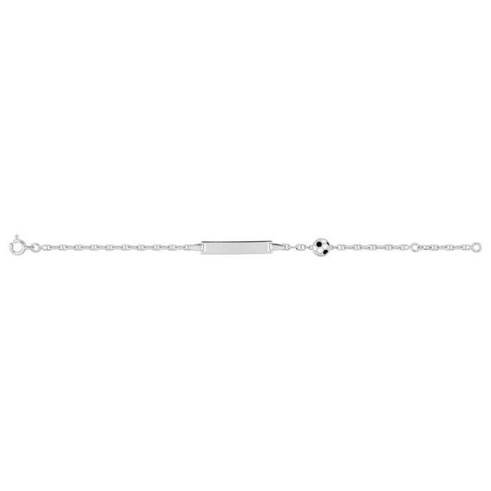 Pulsera bb lacado negro+bl AG rod