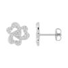 Pendientes novia plata entrelazados