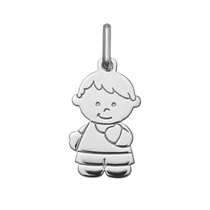 Col silueta niño ag925rh
