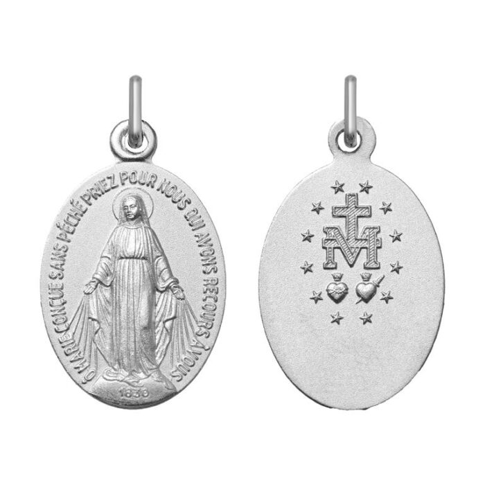 Medalla virgen grabable ag925rh