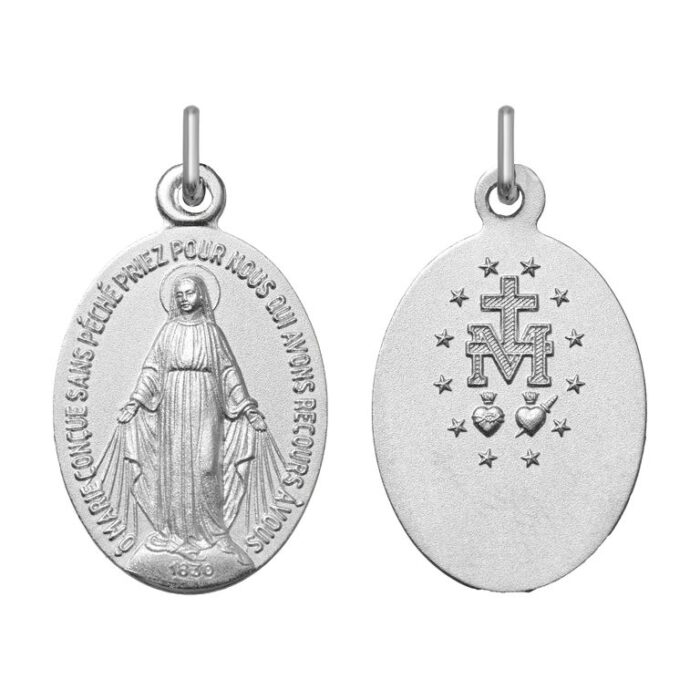 Medalla virgen grabable ag925rh