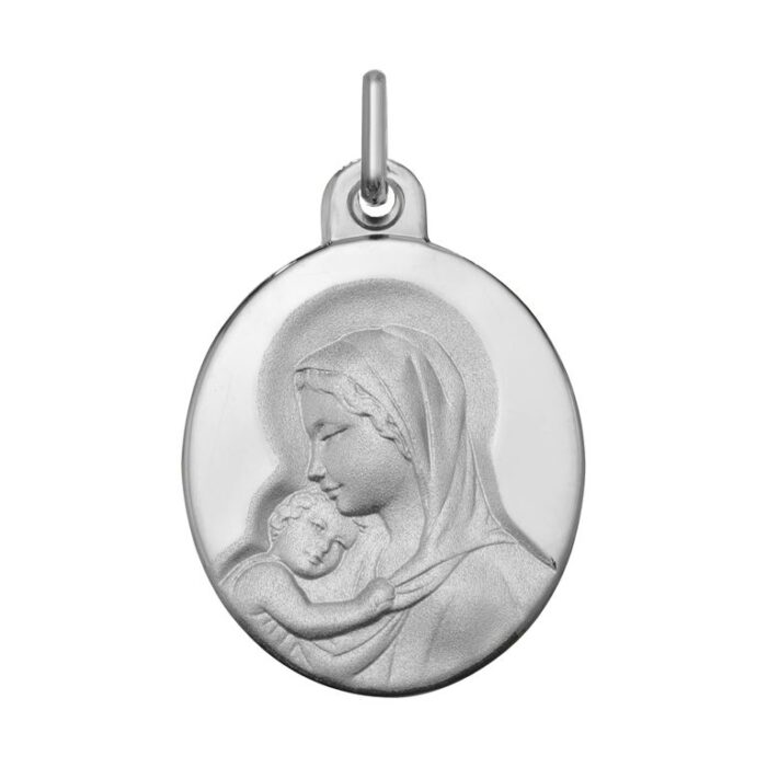 Medalla Virgen y Niño ag925rh