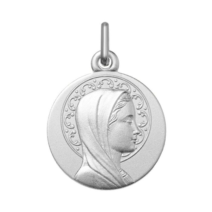 Medalla en blanco ag925rh