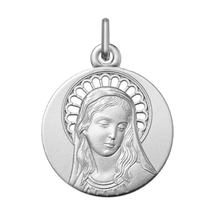 Medalla en blanco ag925rh