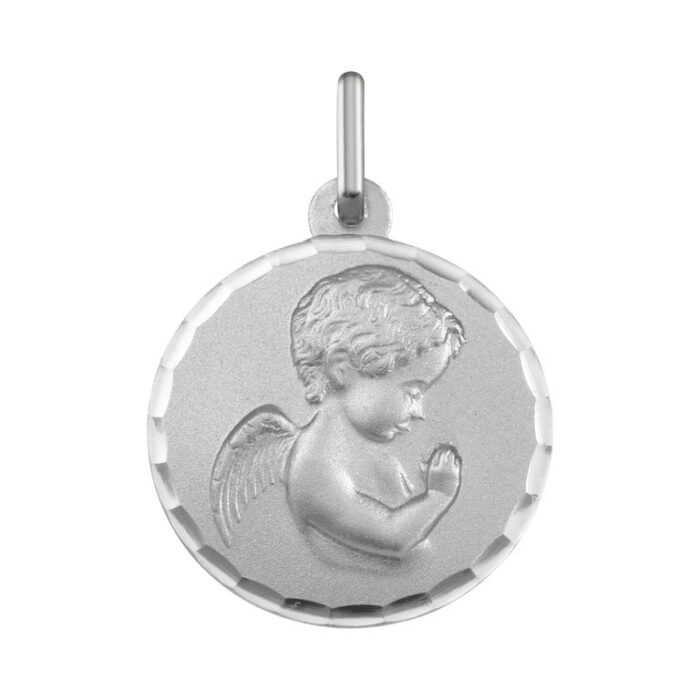 Medalla ángel en oración ag925rh