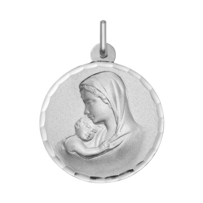 Medalla Virgen y Niño ag925rh