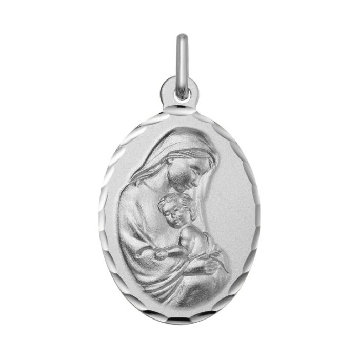 Medalla Virgen y Niño ag925rh
