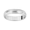 Alianza de plata 4mm 337103 Alianza plata con un doble acabado brillante y satinado, que destaca por su forma torneada.
